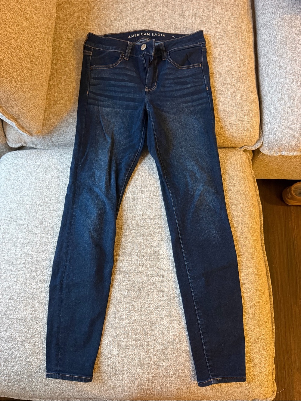 American Eagle Outfitters Navy Skinny Jeans for Women